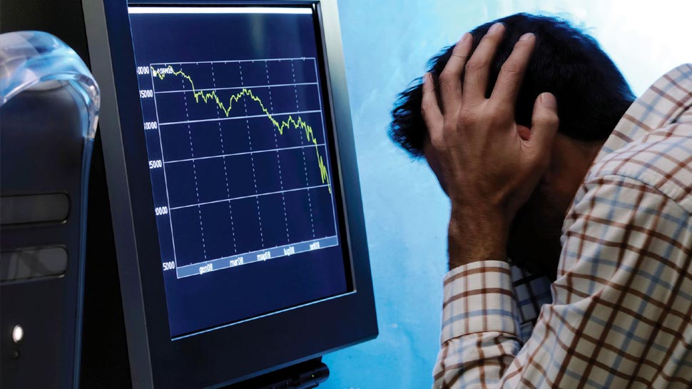 औंधे मुंह गिरा शेयर बाजार, सेंसेक्स 3100 निफ्टी 950 अंक लुढ़का