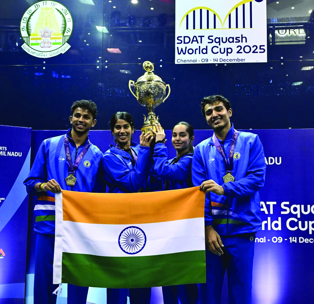 स्क्वैश विश्वकप-2025 भारत की ऐतिहासिक विजय