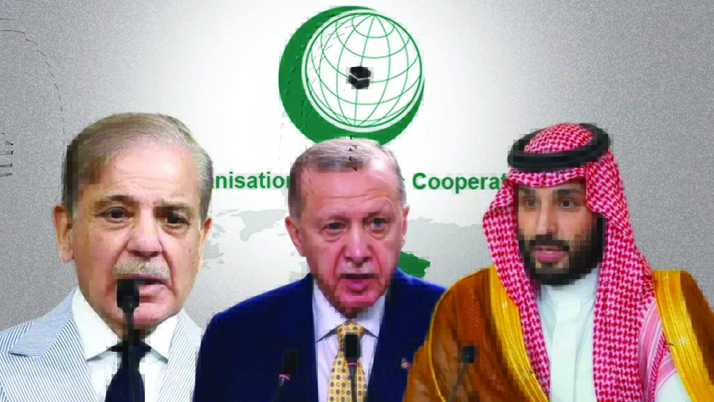 पाकिस्तान के पीएम शहबाज शरीफ, तुर्की के राष्ट्रपति रेचेप तैय्यप एर्दवान और मोहम्मद बिन सलमान